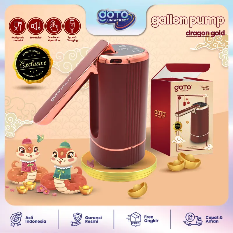 Goto [COD] Merlyn Pompa Galon Lipat Electric Dispenser Air Minum USB Charge 1