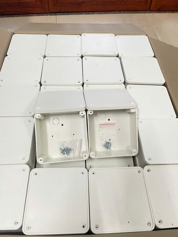 Hộp Nối Vuông Kỹ Thuật Nhựa Dùng Cho Camera Ngoài Trời, Kích thước 11*11*5
