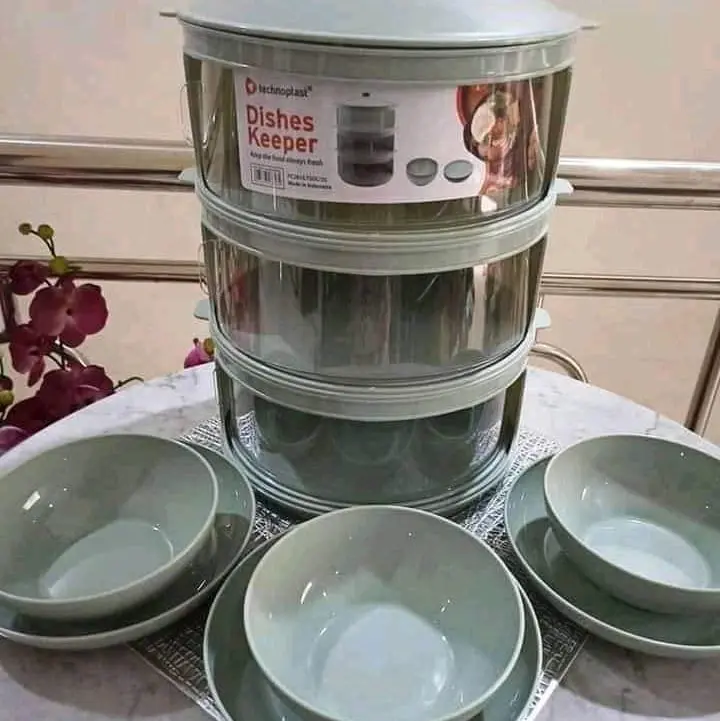 Tudung saji susun 3. Dishes Keeper susun 3 merek Technoplast 1