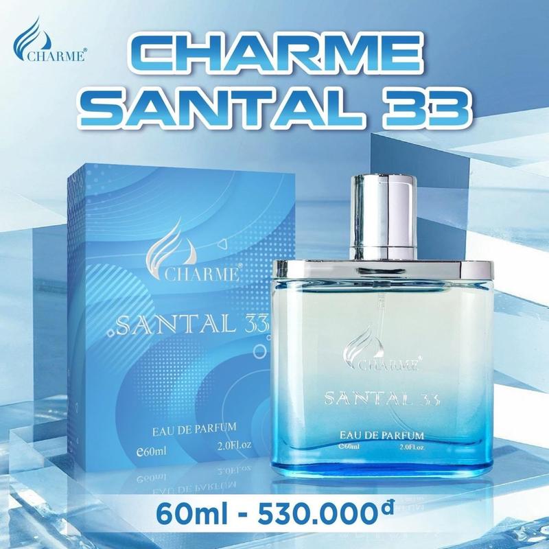 Product Introduction of NƯỚC HOA NAM CHARME SANTAL 33 60 Cosmetic Perèume. NAM TÍNH, HƯƠNG GỖ LÀ CHỦ ĐẠO Perfume! SANG TINH TẾ Mỹ Phẩm 5