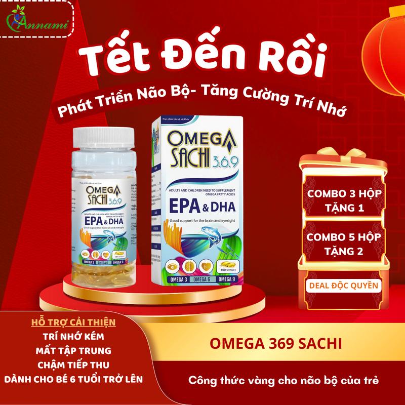 OMEGA Sachi 369-từ hạt sachi tốt cho não bộ và thị lực- hộp 100 viên