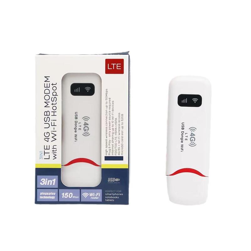 Bộ định tuyến di động WiFi 4G LTE USB 150Mbps WiFi không dây thẻ SIM và thẻ mạng kích thước bỏ túi bộ định tuyến điểm phát sóng WiFi thích hợp cho gia đình và văn phòng