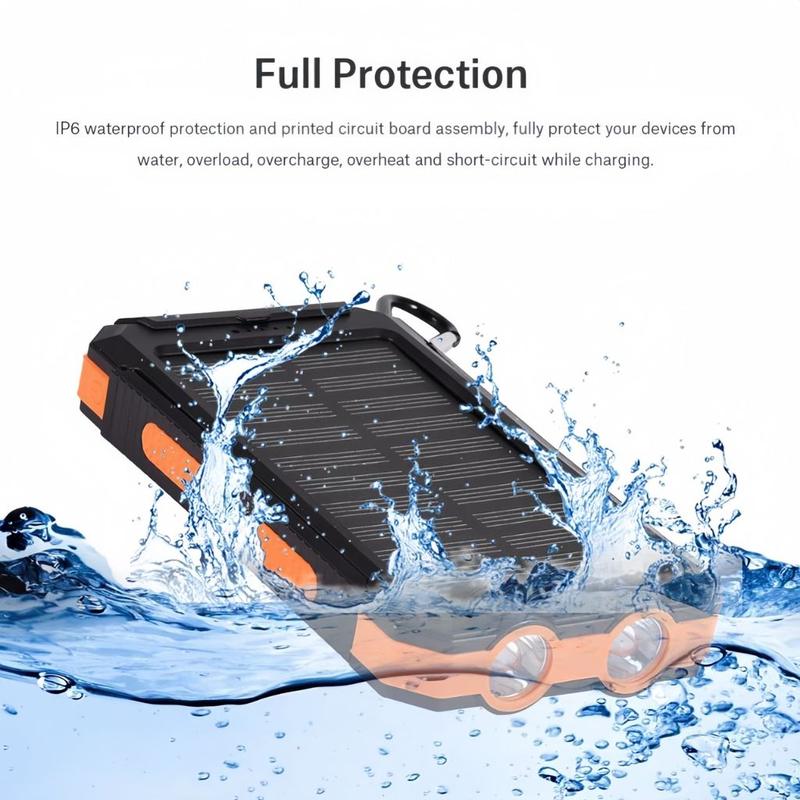 Product Introduction of Sạc Dự Phòng Năng Lượng Mặt Trời 10000Mah [ BH 6 Tháng ] - Chống Nước Phiên Bản Mới 2024 Cao Cấp - Đi Dã Ngoại Phượt Tốt  Pin Dự Phòng 21
