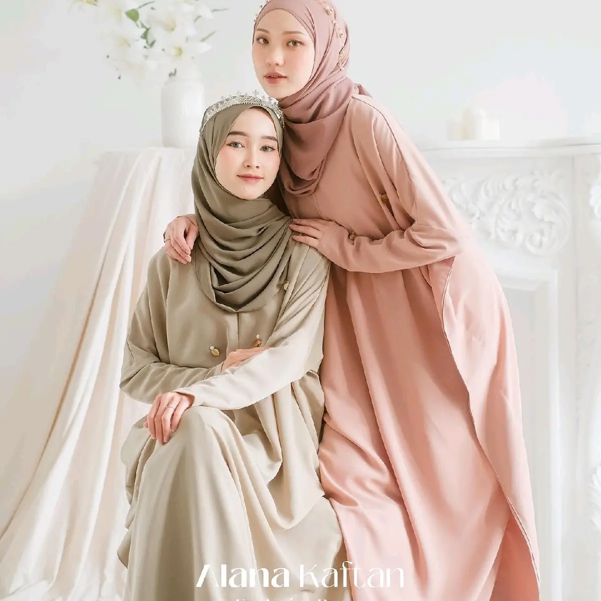 New Alana kaftan vol 2 ORI Kazami busui wudhu friendly (dress only)
