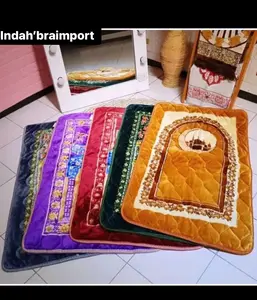 COD DITEMPAT  Sajadah  EMBOS Tebal Import Bahan Busa Serat Dengan Ukuran Jumbo 112x70 CM