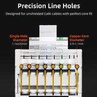 Gambar CABLETIME Modular Connector LAN RJ45 UTP Fast Ethernet Network Konektor 10 50 Pcs - Cat.6 UTP, 10Pcs dari Inprotek Kota Administrasi Jakarta Barat 3 Tokopedia