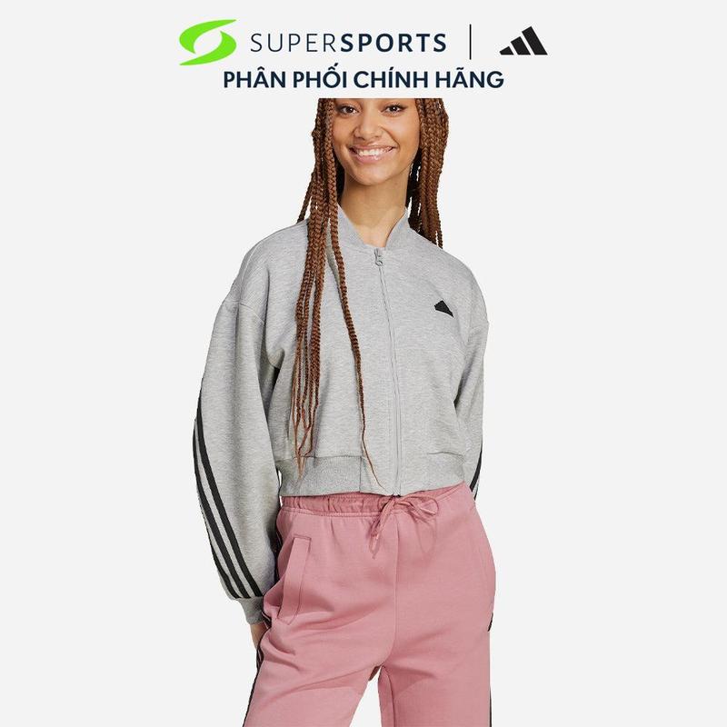  Áo Khoác Nữ Adidas Future Icons 3-Stripes Bomber - Xám - IW5251  Size Châu Á  
