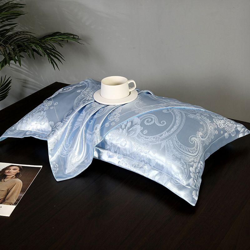 Product Introduction of Vỏ Gối Jacquard Lụa, Cao Cấp, Phong Cách Châu Âu, Gói Một Cặp, 48 X 74cm, Vỏ Gối Người Lớn, Thiết Kế Đơn Giản, Được Làm Bằng Chất Liệu Lụa 3