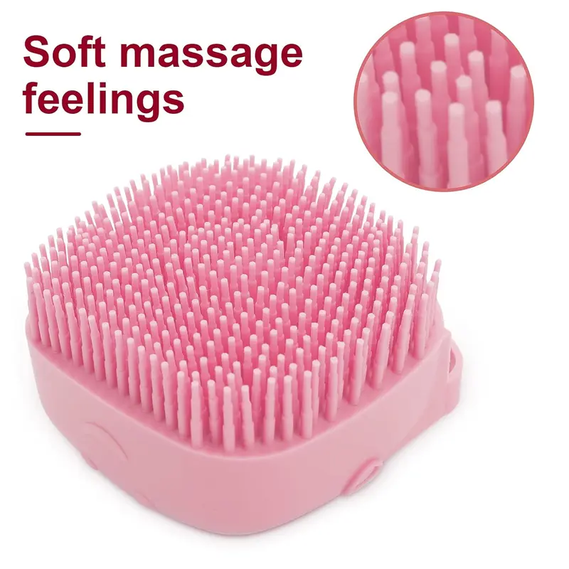 Pet Bath Soap Dispenser Massage Brush, Silicone Massager Shampoo Dispensing Brush, Christmas Dog Bath Shampoo Brush, Pet Bath Massage Brush 4