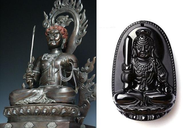 Product Introduction of Dây chuyền phật bản mệnh 12 con giáp, phong thủy, đá obsidian, dây dài 55cm, màu đen, phù hợp cả nam và nữ Trang Sức 6