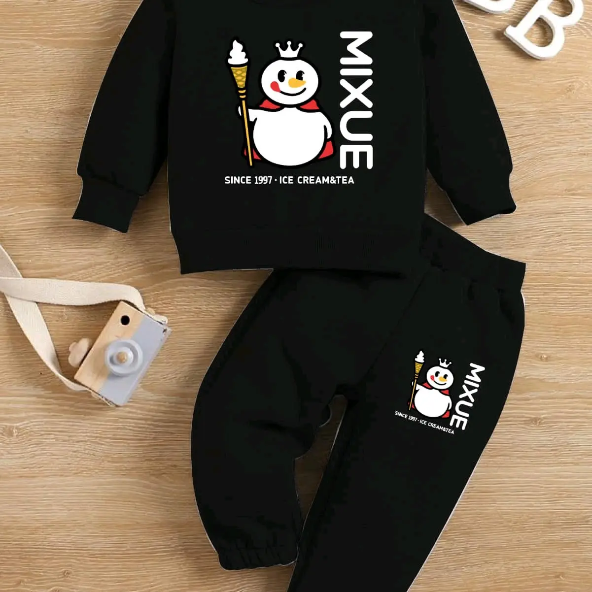 baju stelan anak gambar mixue baju anak joger usia 1 thn sampai 10 thn