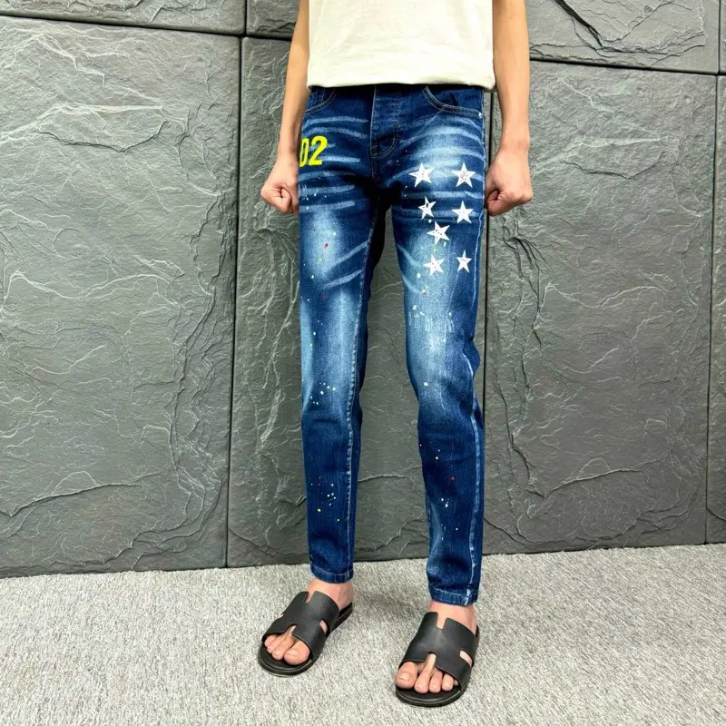 Quần jean ds quy D2 sao bản 4 cúc Menswear Nam