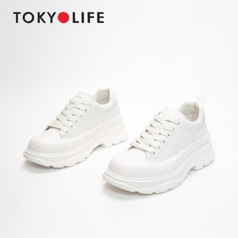  Giày Thể Thao Nữ TOKYOLIFE C9SHO200P Đế 6cm Siêu Êm Tôn Dáng Dễ Phối Đồ Màu Trắng Kích Cỡ 35-40 Chất Liệu Da Tổng Hợp Cao Cấp 