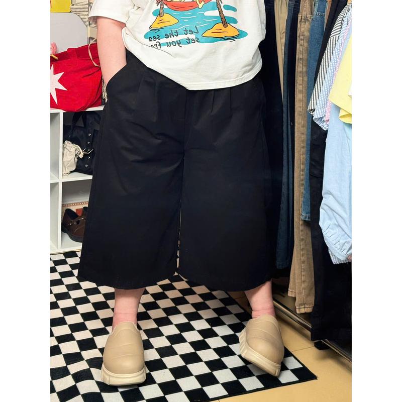 [Bigsize] Quần lửng ống rộng chất kaki nhà Mèo Mập Unisex nam nữ trẻ trung năng động từ 50-120kg