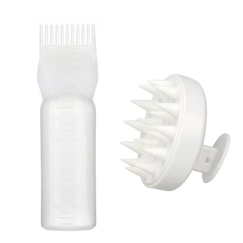 Product Introduction of 160ML Hair Dye Applicator Bottles Portable Hair Roots Massager Plastic Dyeing Shampoo Bottle Oil Comb Brush Hair Coloring Tools 16