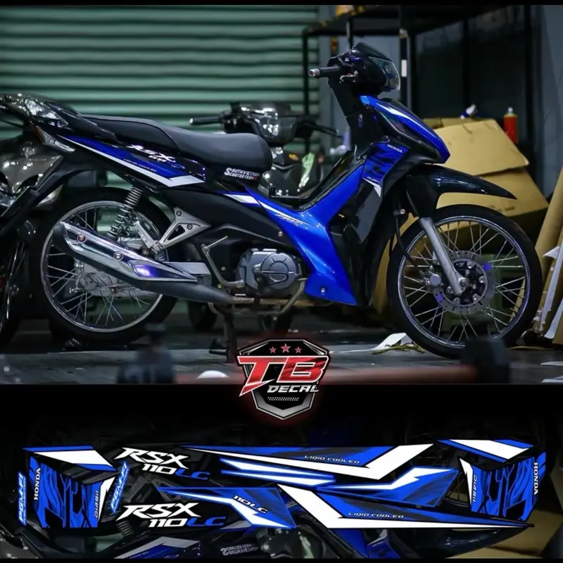 (Tx)Tem Wave RSX chữ LC Đen phối màu MSX02 phối 2 màu 1