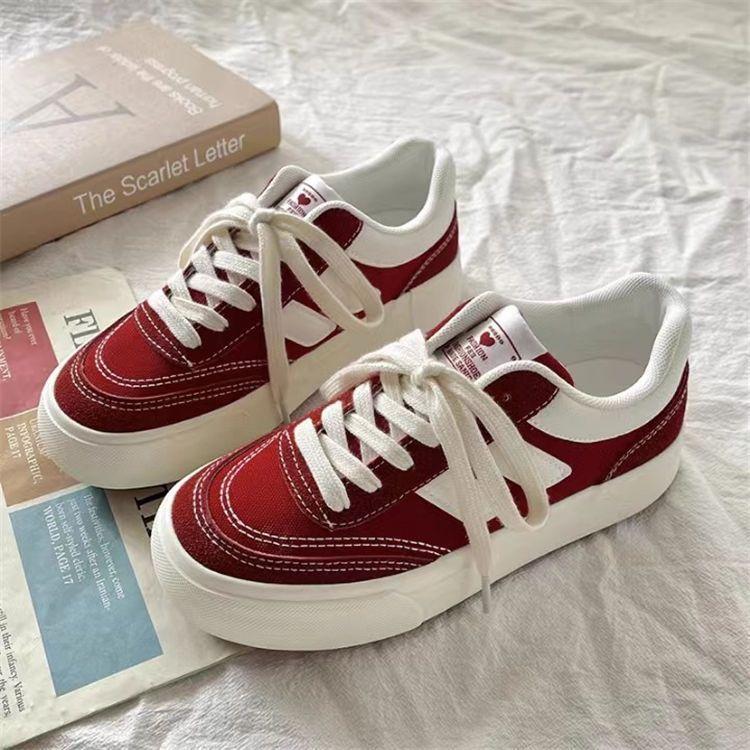 Product Introduction of Platform Canvas Shoes for Women 24 Spring and Autumn New Niche Original Retro Versatile Sneakers Hong Kong Style Student White Shoes 13