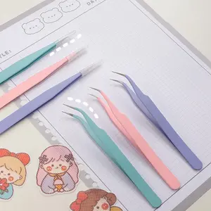 Pinset tweezer macaron jepit kertas penjepit stiker