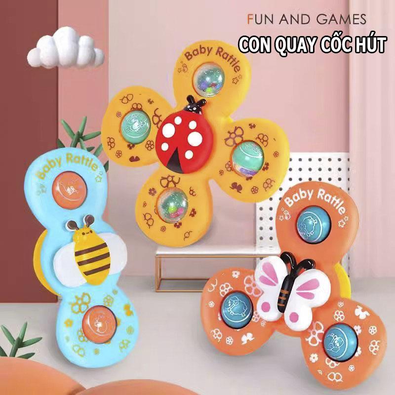Set 3 Con Quay Spinner Đồ Chơi Chong Chóng Quay Dính Tường Cho Bé Vui Chơi Giải…