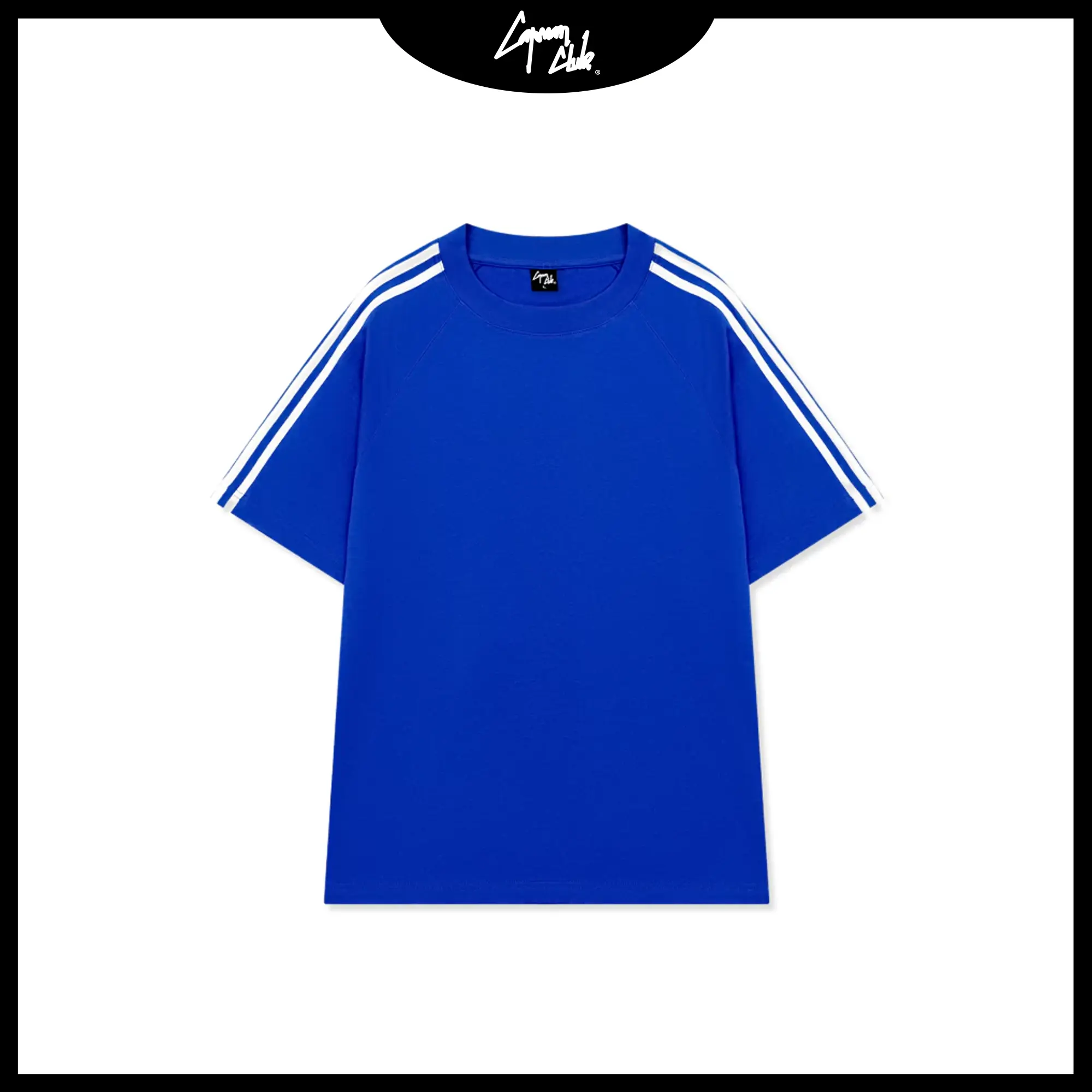 Áo thun 3 SỌC phom rộng CAPMAN CLUB, thoải mái trẻ trung, chất cotton thấm hút tốt