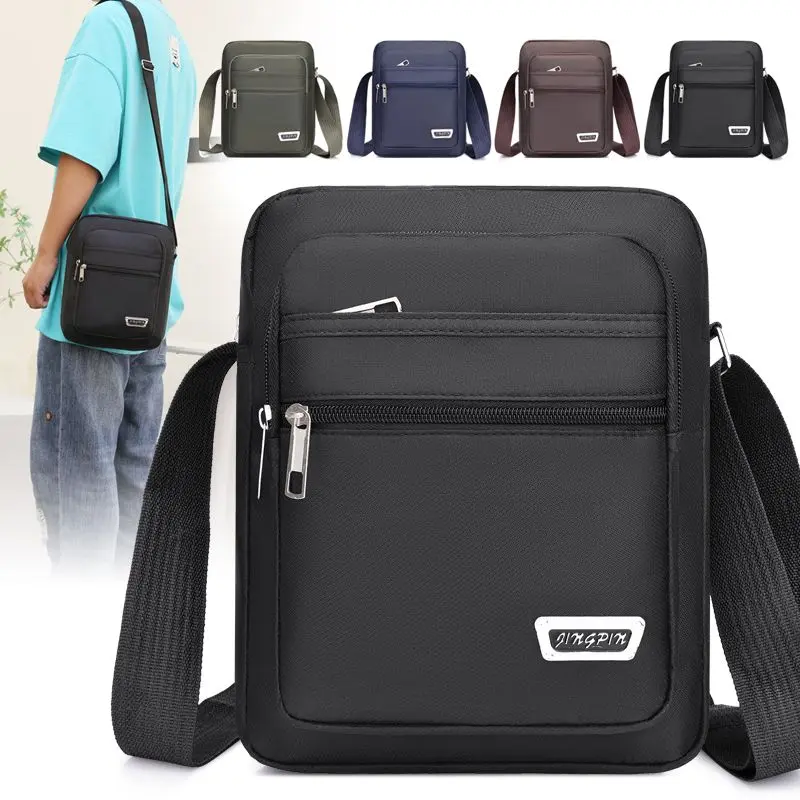 Túi Đeo Chéo Nam, Chất Liệu Vải Oxford Chống Thấm Nước, Túi Đeo Vai, Túi Messenger, Thích Hợp Cho Nam Và Nữ, Túi Công Sở, Túi Nhiều Ngăn, Có Ví, Lý Tưởng Để Thu Tiền Mặt Công Tác