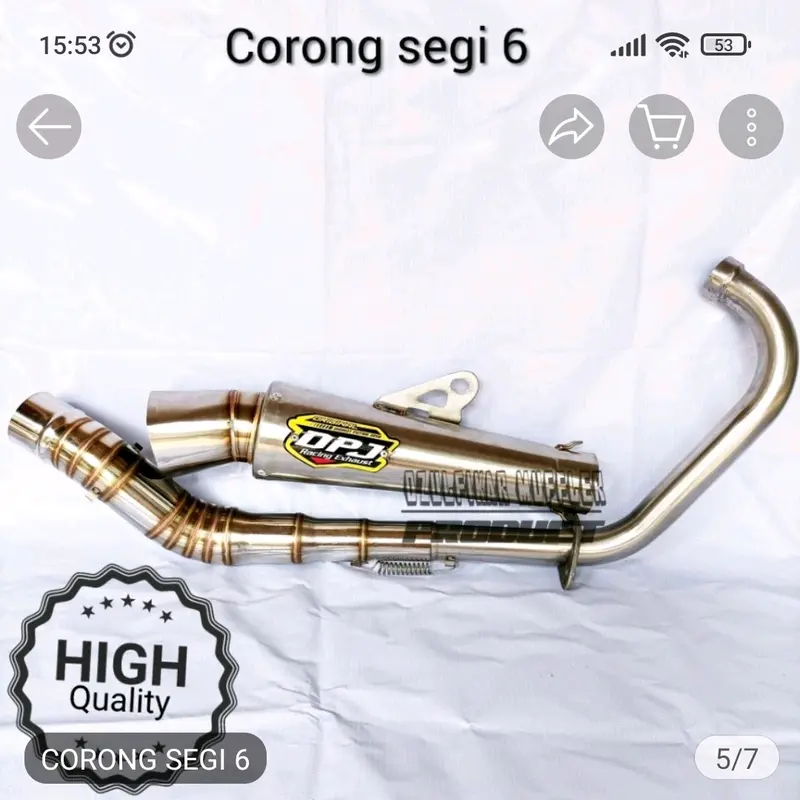 knalpot dpj segi enam 6 buat mp gl cb tiger satria fu vixion dll 0