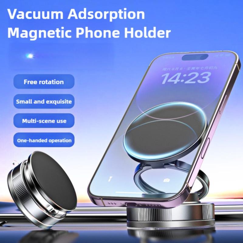 Product Introduction of High Quality Vacuum Suction Magnetic Phone Holder Folding for Magsafe Car Mount Phone Bracket Universal 360° Adjustable Phone Stand Bathroom 13