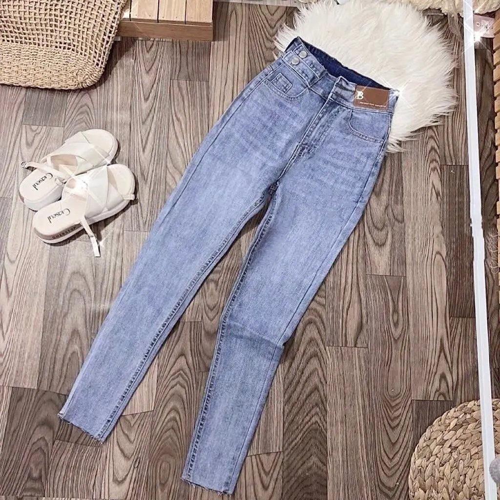 Quần Jean Nữ MÁC B Dáng Ôm Cạp 2 Nút Siêu Hách Co Dãn 4 Chiều - Pants Có Túi Women Jean
