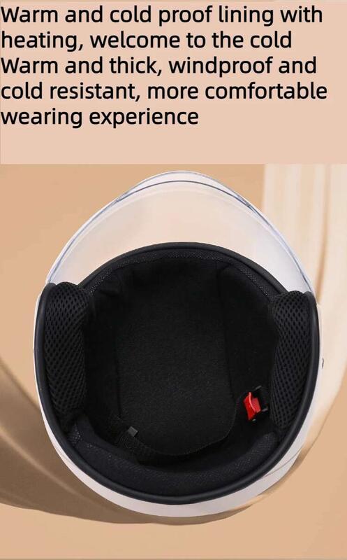 Product Introduction of men's women's electric vehicle helmets, rain and fog proof, four seasons general motorcycle helmets 4