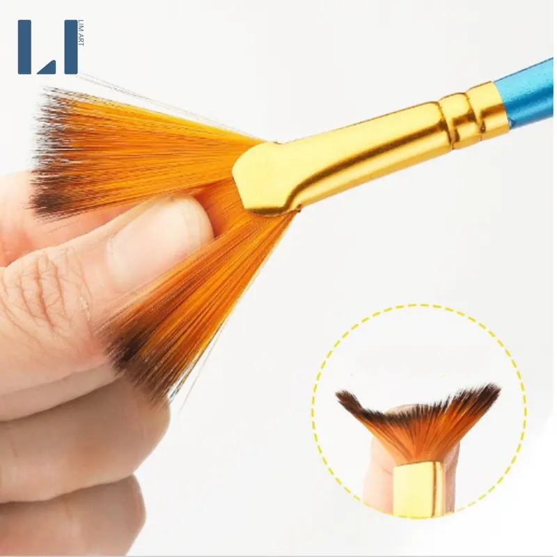 Bộ 12 cọ vẽ gỗ màu nước, acrylic, sơn dầu, goauche,... nhiều kích thước, chuyên dụng vẽ tranh, tô tranh số hóa 1