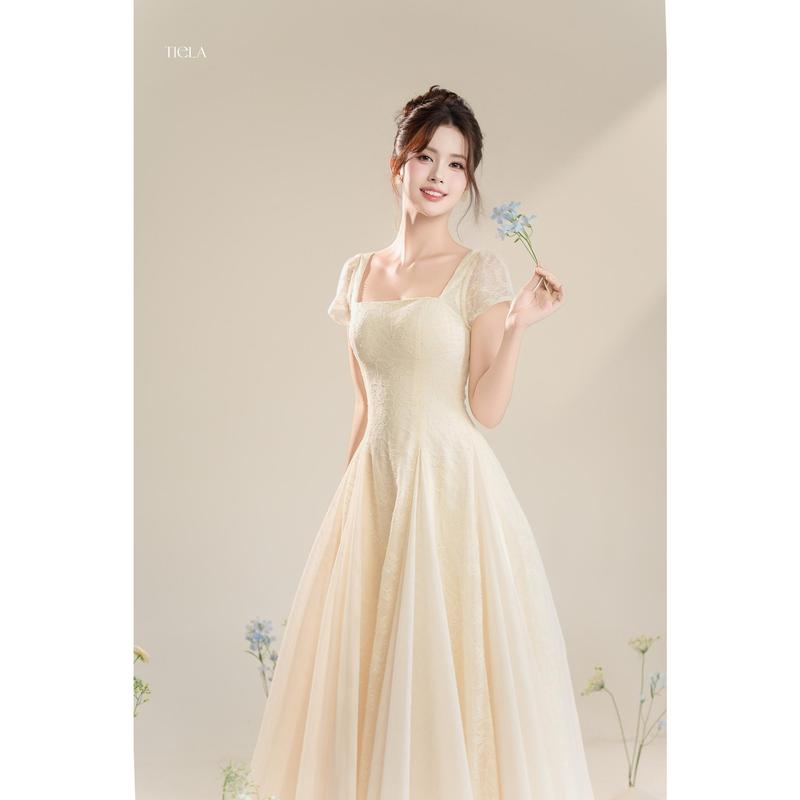  TIELA Đầm váy cổ vuông-Bella Dress 