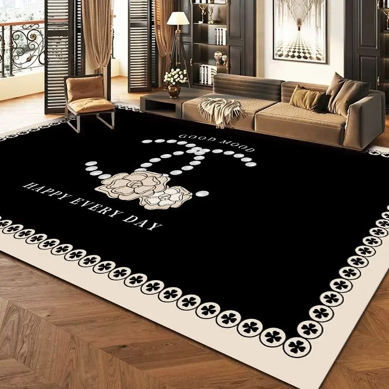 Thảm phòng Khách Thiết kế tối giản hiện đại, màu kem, phong cách im lặng, thích hợp cho ghế Sofa và Bàn, cao cấp và giá cả phải chăng, cũng thích hợp cho phòng ngủ và phòng, thảm trải sàn 4
