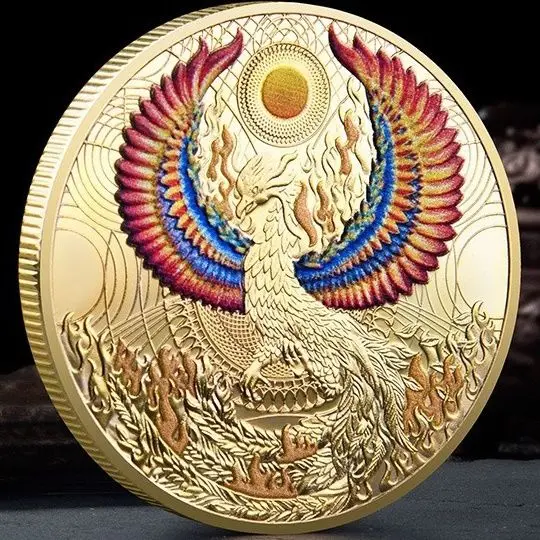 New Flame Bird Commemorative Coin Zodiac Medal