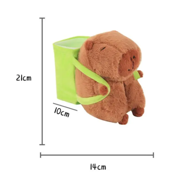 Gấu bông capybara kềm thùng rác mini YIMAIDA 7