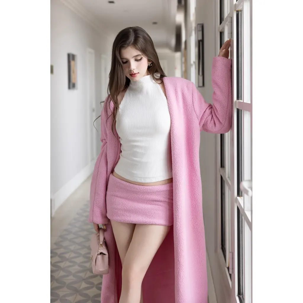 G.U - LUXE SHEARLING SET - Set lông cừu gồm áo yếm khoe lưng, Mini Skirt lông cừu, Áo khoác dáng dài lông cừu | BigBuy360 - bigbuy360.vn G.U - LUXE SHEARLING SET - Set lông cừu gồm áo yếm khoe lưng, Mini Skirt lông cừu, Áo khoác dáng dài lông cừu | BigBuy360 - bigbuy360.vn