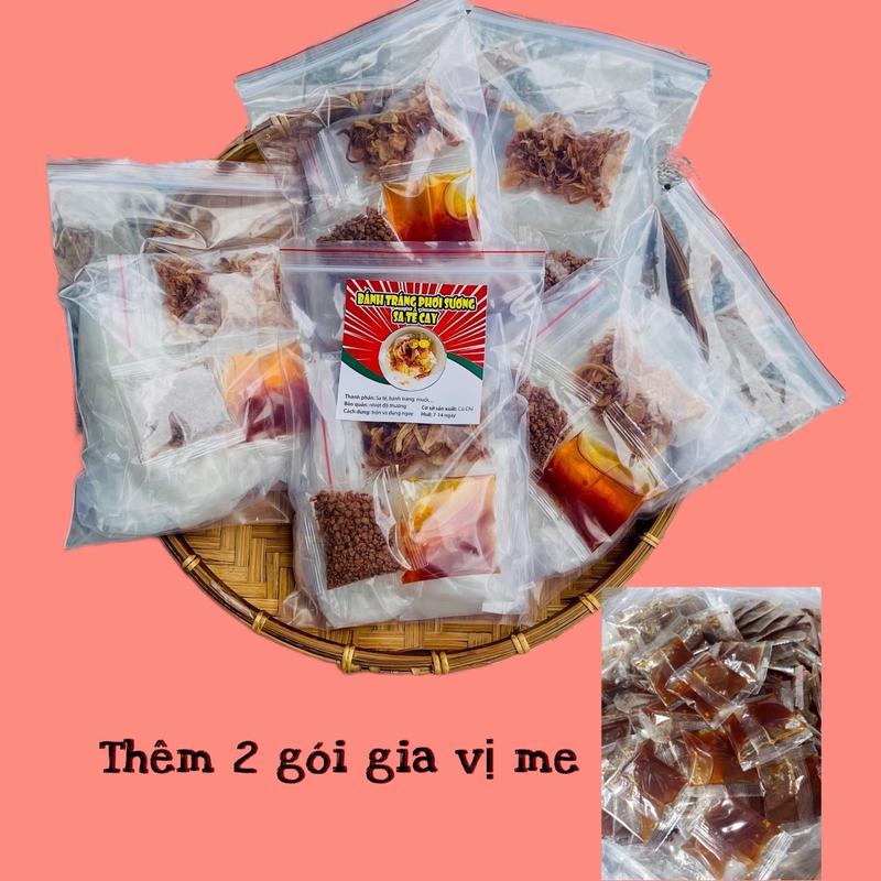 Bánh Tráng Sate Phơi Sương Gia Vị Cay Thêm 2 gói me