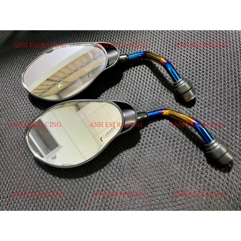 Kính kiểu YAZ chân Xi 7 màu Titan KINGDRAG gắn mọi loại xe máy Exciter Sirius Winner Sonic Wave Dreem Gương chiếu hậu Phụ Tùng Phụ Kiện