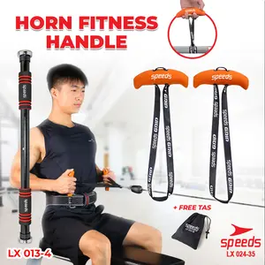SPEEDS Horn Fitness Handles Grip Fitnes Handle Pull Up Weight Lifting Outdoor Otot Tangan Support Perlengkapan Gym  024-35