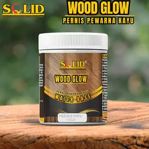 Politur Kayu Water Base - Solid Paint- Wood Glow 1 KILO Peralatan