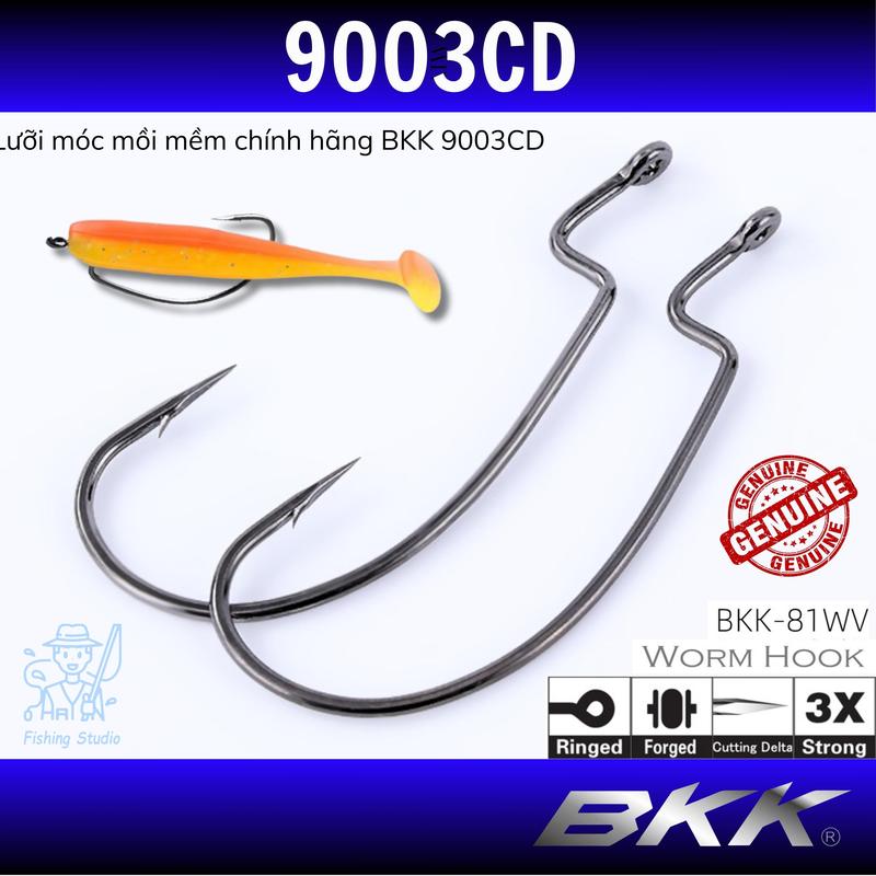 [Chính hãng] Lưỡi mồi mềm, lưỡi móc giun câu cá BKK 9003CD