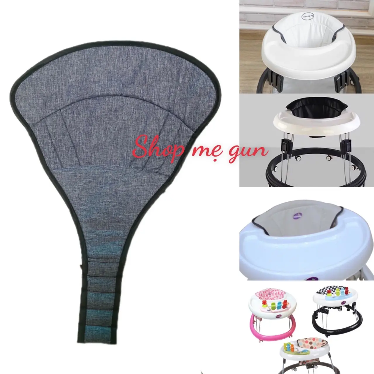 Phụ kiện thay thế xe tròn tập đi thay thế/ đệm tựa lưng thấp Trẻ mới tập đi