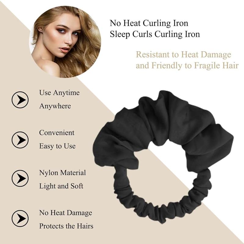 Multifunctional Heatless Curling Scrunchie, 1 Count Soft Heatless Curling Scrunchie, No Heat Curls for Long Hair, Hair Styling Accessories, Christmas Gift 2