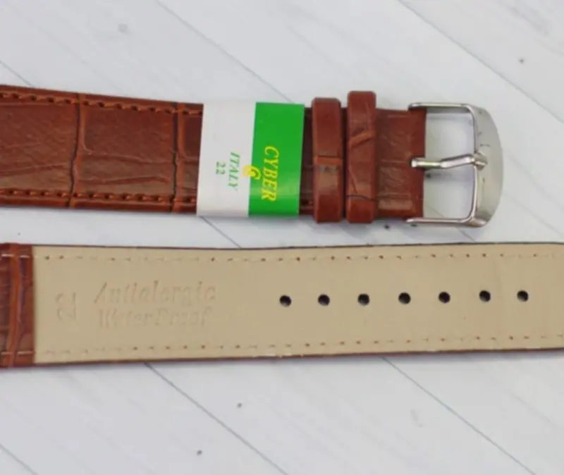 TALI STRAP JAM TANGAN KULIT UKURAN 20mm / 22mm Coklat Hitam 1