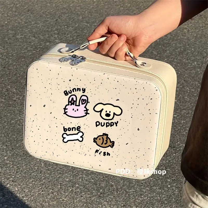 Hộp Đựng Mỹ Phẩm Không Thấm Nước, Vali Dễ Thương 14 Inch, Thích Hợp Cho Nữ, Lưu Trữ Và Mang Theo, Lý Tưởng Cho Du Lịch Và Sinh Viên, Túi Đựng Mỹ Phẩm Ins, Phát Hành Năm 2024 Bag 5