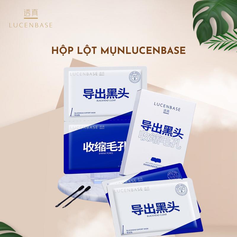 Hộp miếng ủ mụn đầu đen Lucenbase làm sạch nhẹ nhàng