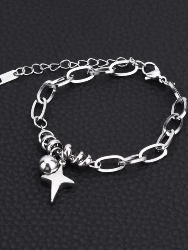Star & Ball Design Bracelet, Fashion Jewelry for Party, Daily Clothing Decor, Trendy All-match & Exquisite Jewelry for Birthday Gift 6