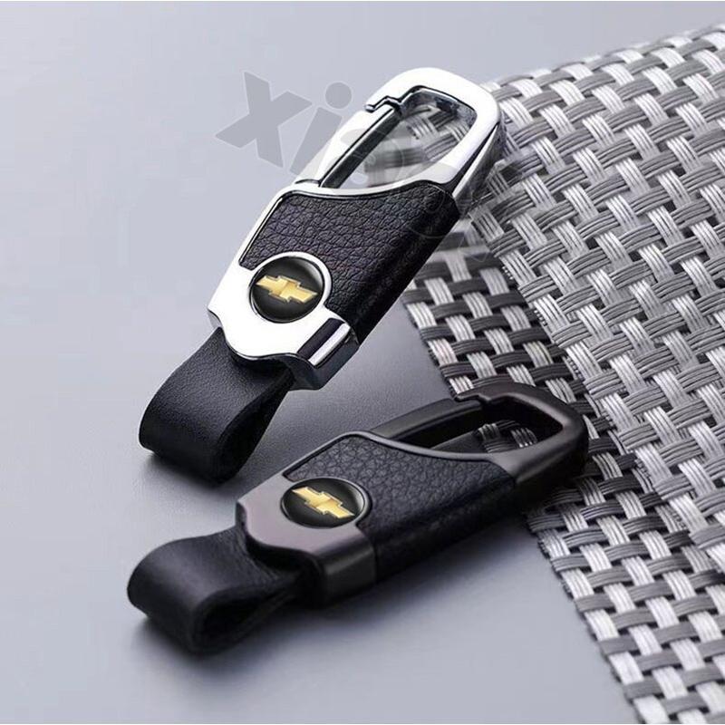 Product Introduction of sale high quality leather metal car keychain motorcycle car key holder motorcycle accessories fashion car key chain men women car gift car accessories For Chevrolet Malibu TrailBlazer Spark Cruze Aveo Suburban Captiva Optra Spin Camaro Sonic ColoradoCAR 3