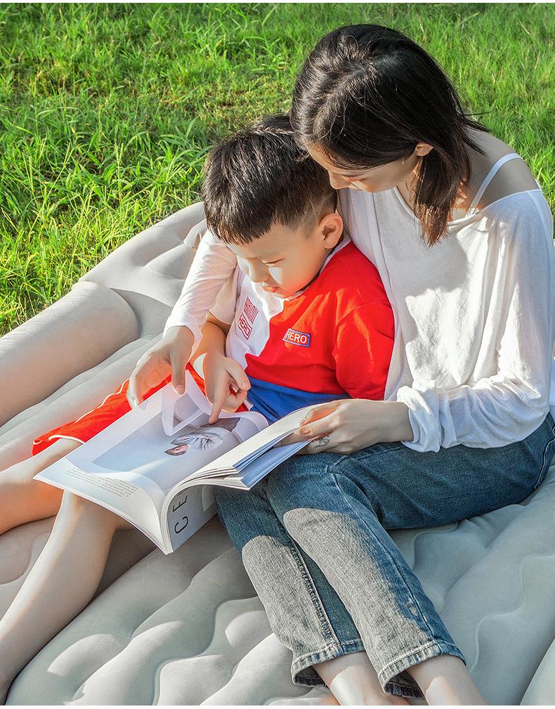 Product Introduction of Off-Road SUV Rear Seat Inflatable Mattress Portable Dual-Use Car Mattress Flocked Multi-Functional Inflatable Mattress 18