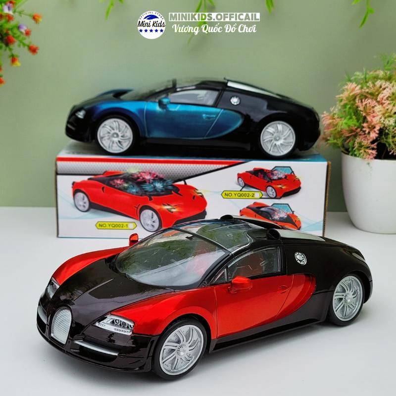 Đồ chơi siêu xe Bugati size lớn chạy pin (tặng kèm pin) phát có đèn sáng dành cho bé - MiniKids Toy 8