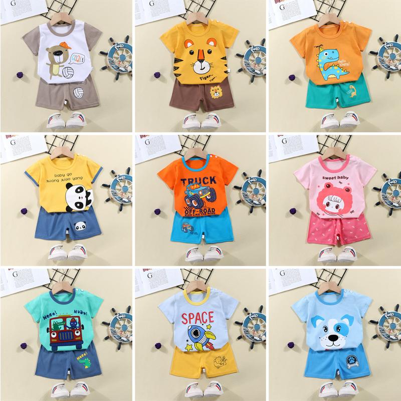 Product Introduction of ชุดนอนสั้นเด็ก, เสื้อยืดผ้าฝ้ายแฟน, กางเกงขาสั้นสาว, เหมาะสำหรับเด็กผู้หญิง, เสื้อผ้าหน้าร้อน, สำหรับทารก, ชุดฤดูร้อน 9